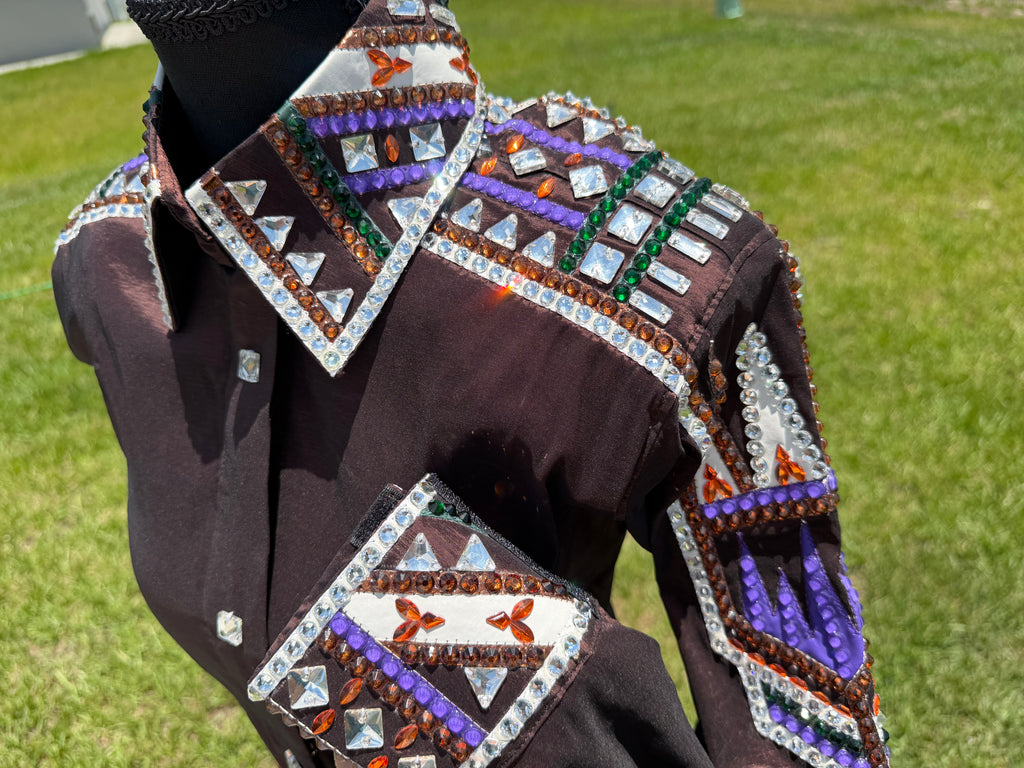 Small Brown Half Sleeve Day Shirt