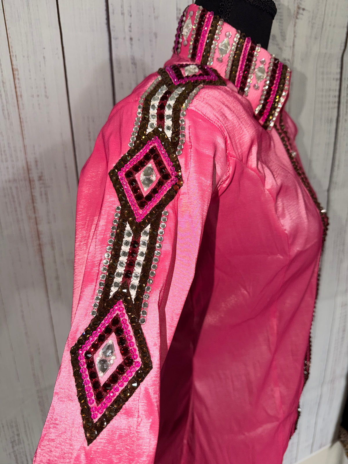 Medium “Vivian” Pink Taffeta