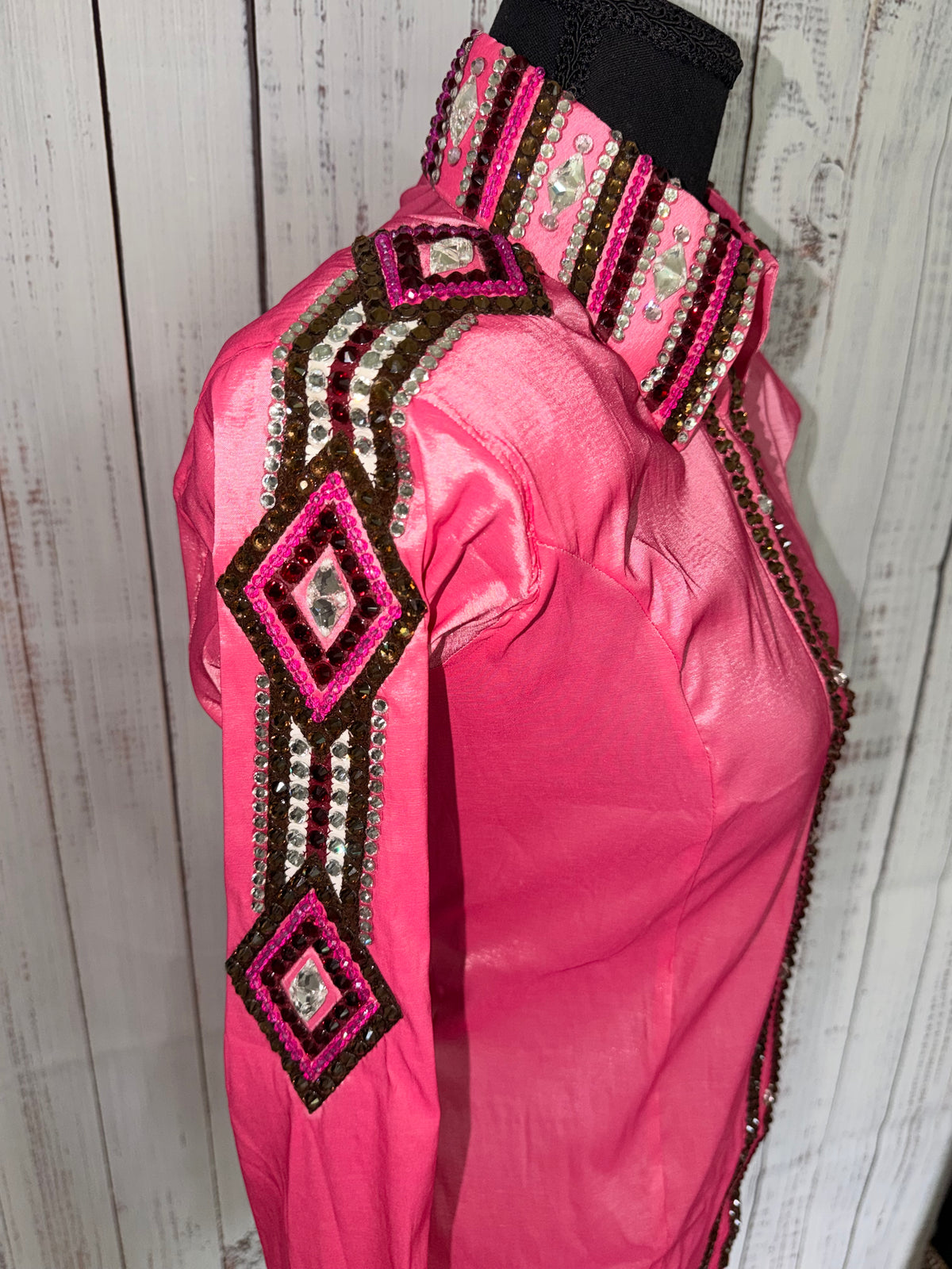 Medium “Vivian” Pink Taffeta
