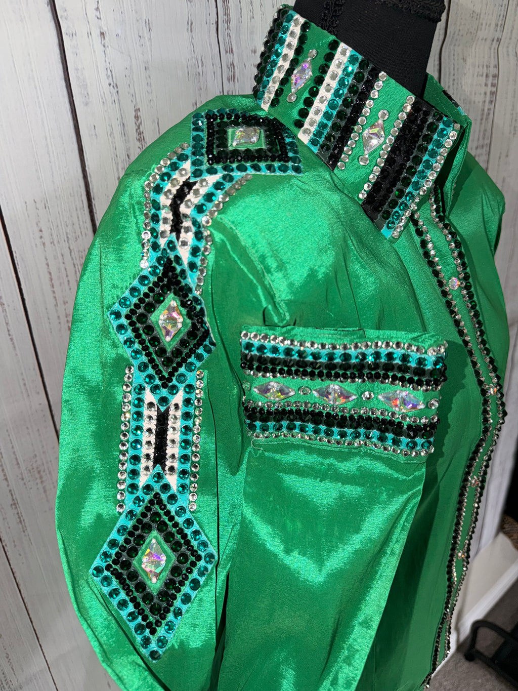 Medium “Vivian” - Kelly Green/Black