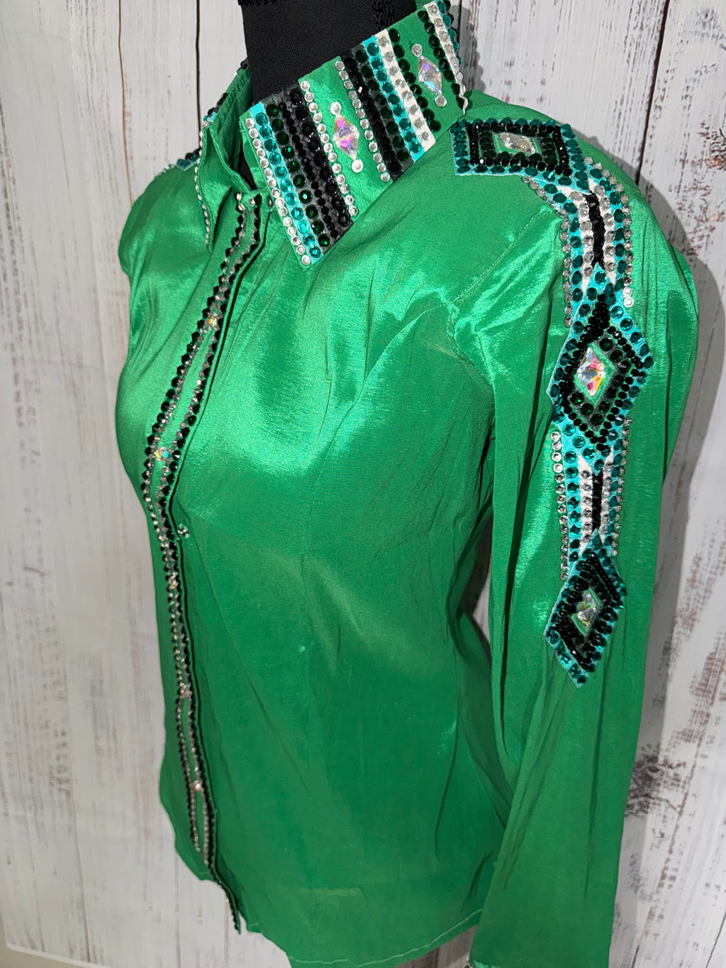 Medium “Vivian” - Kelly Green/Black