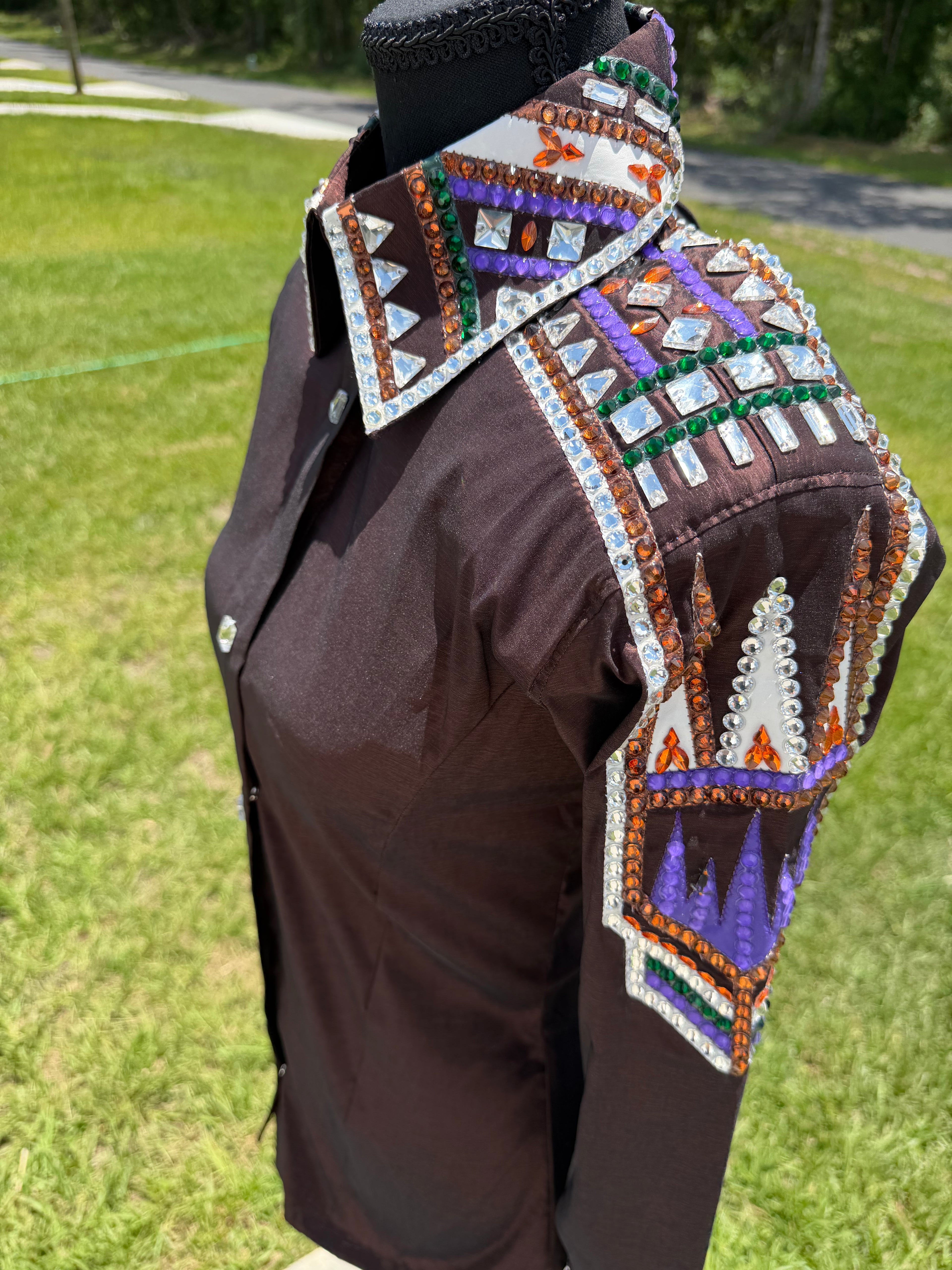 Small Brown Half Sleeve Day Shirt