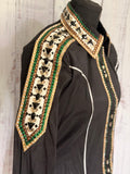 Medium Taffeta Day Shirt - half sleeve Black,Gold,Green,White