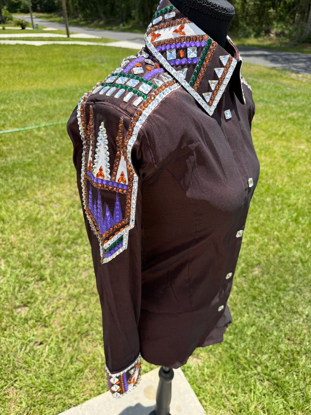 Small Brown Half Sleeve Day Shirt