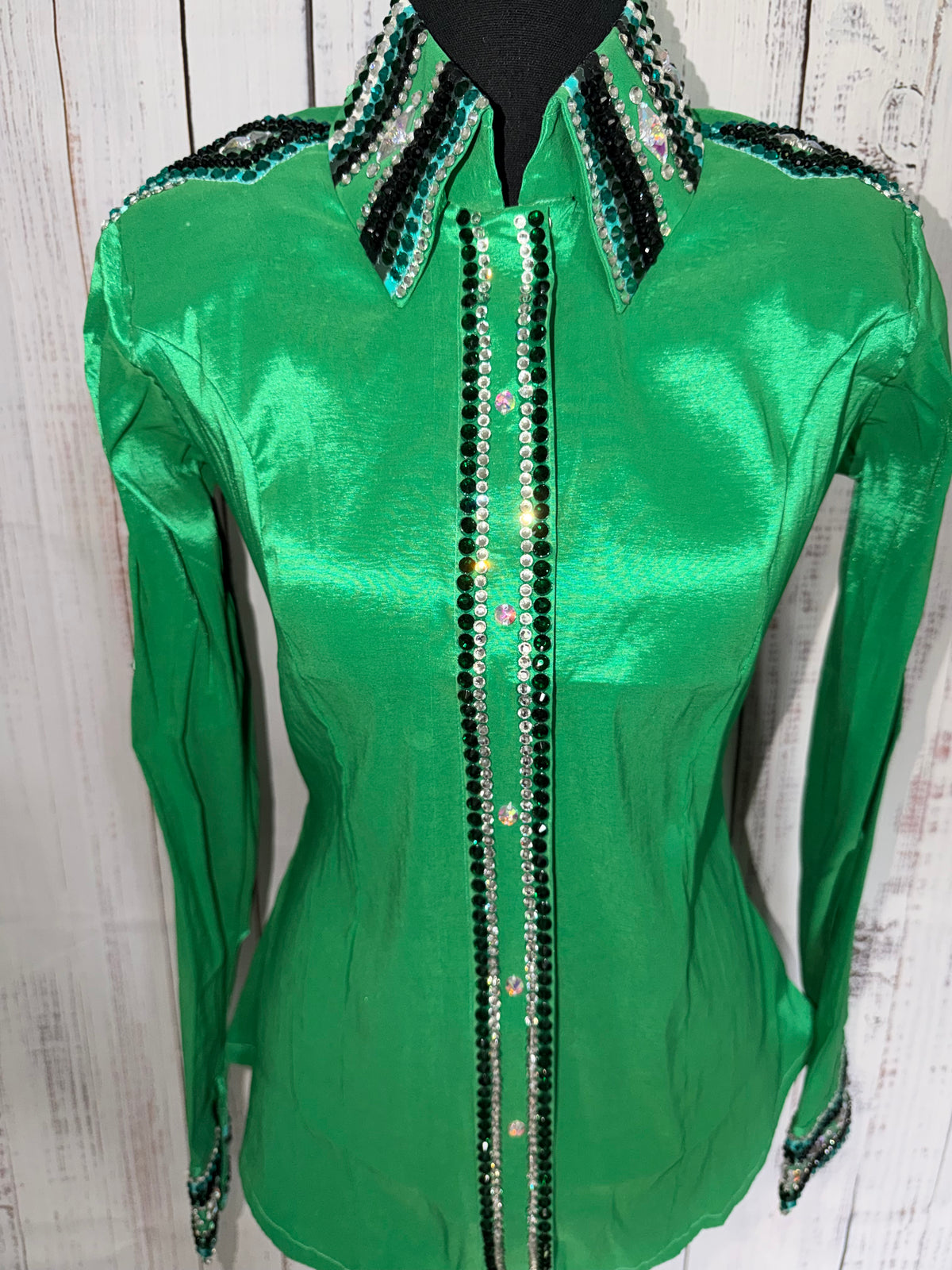 Medium “Vivian” - Kelly Green/Black