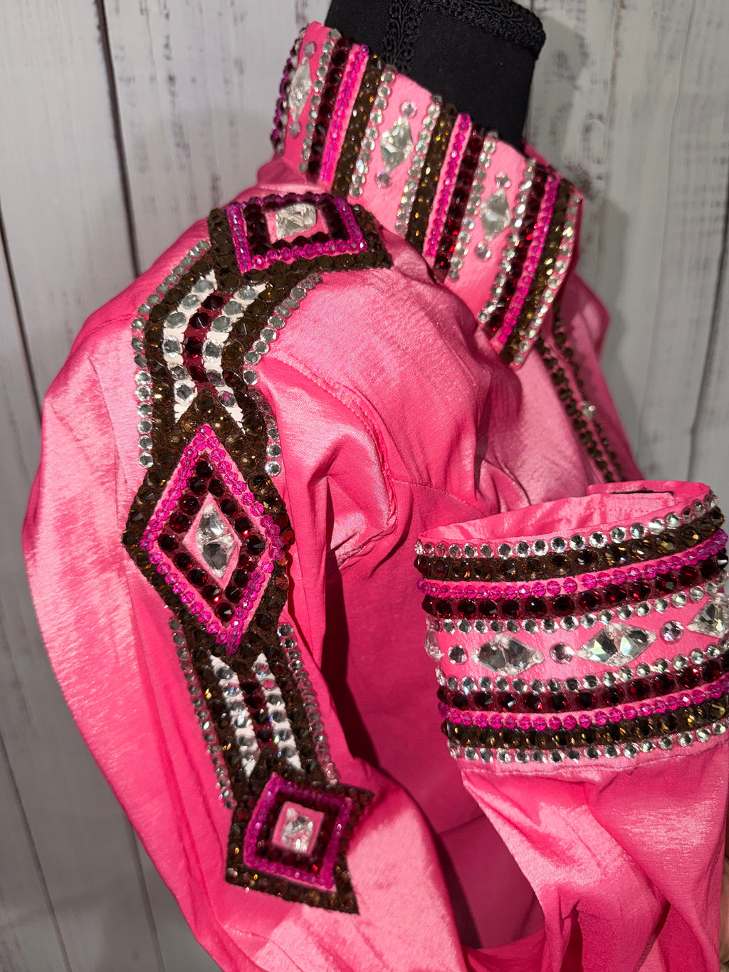 Medium “Vivian” Pink Taffeta