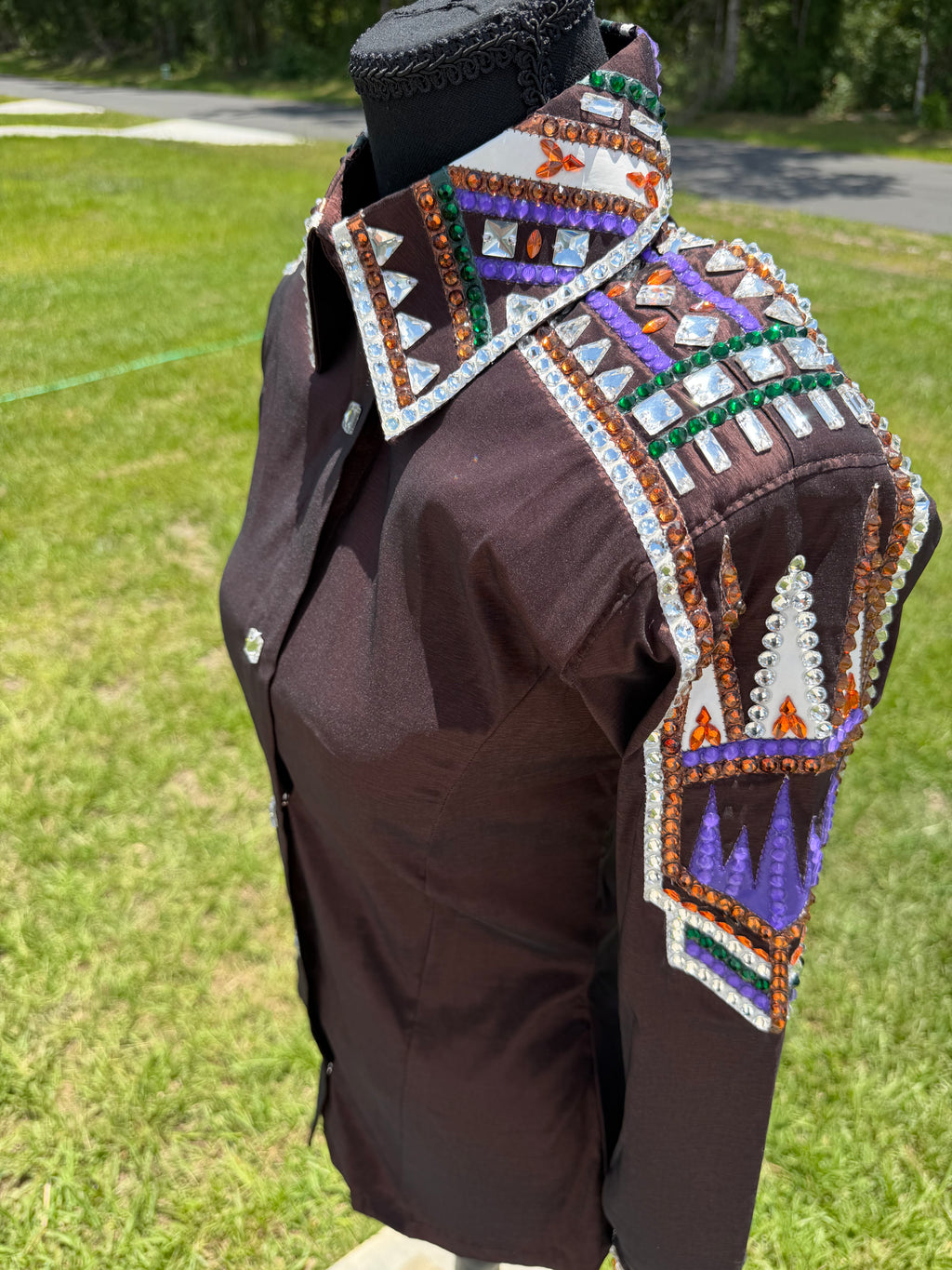 Small Brown Half Sleeve Day Shirt