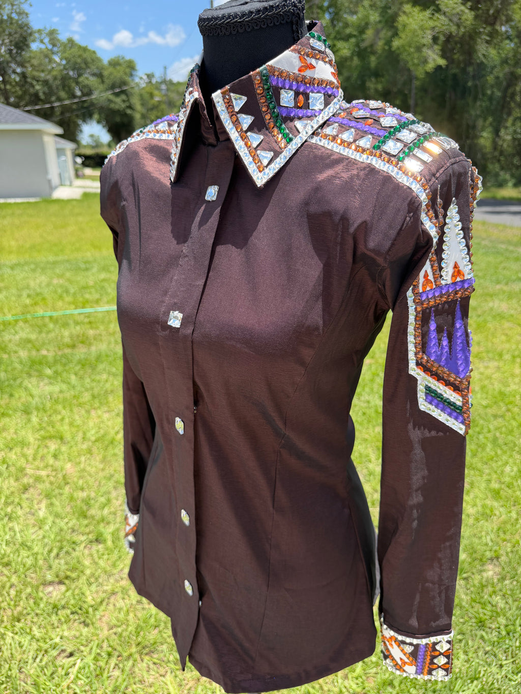 Small Brown Half Sleeve Day Shirt