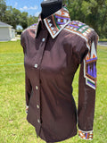 Small Brown Half Sleeve Day Shirt
