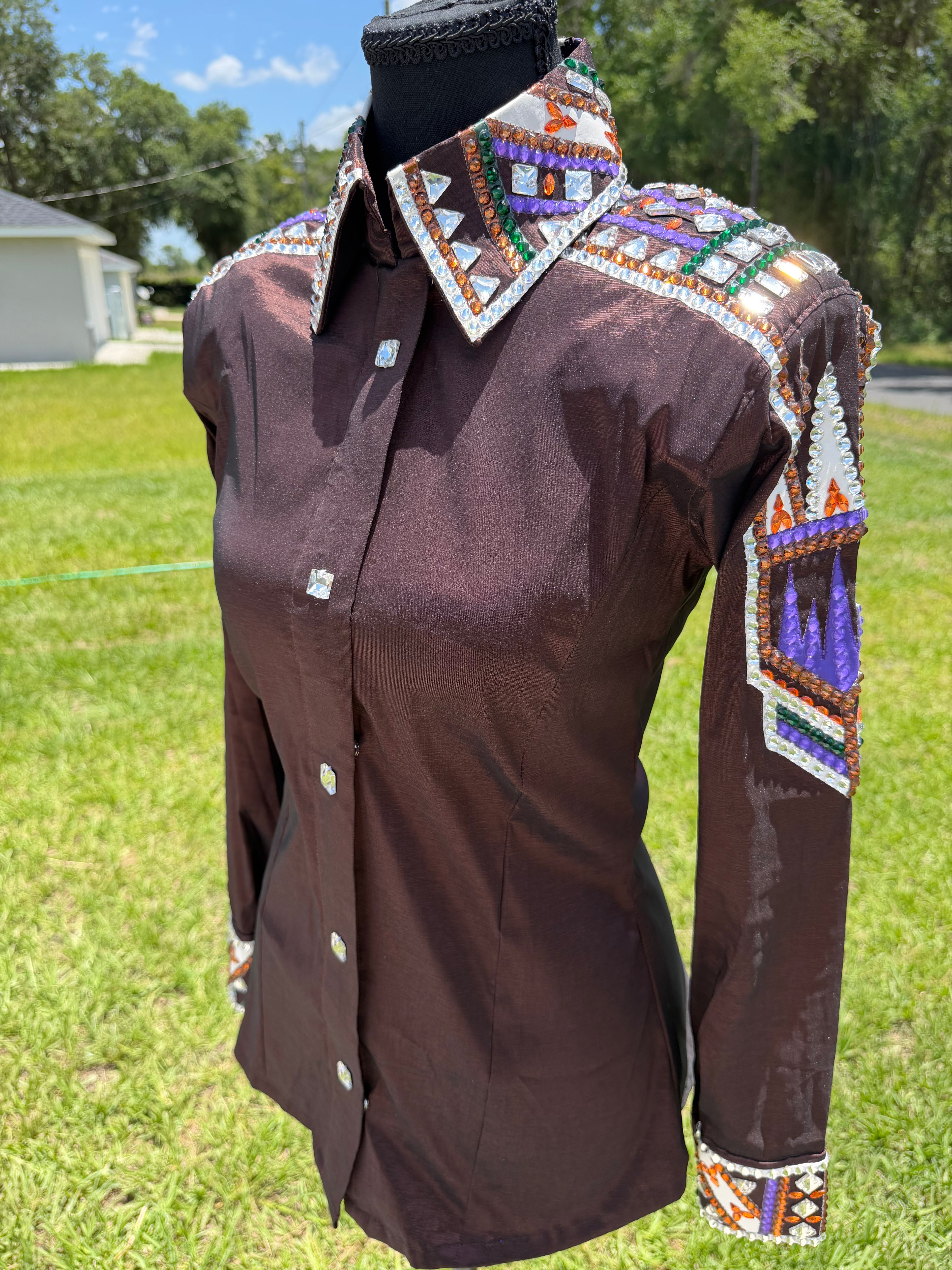 Small Brown Half Sleeve Day Shirt