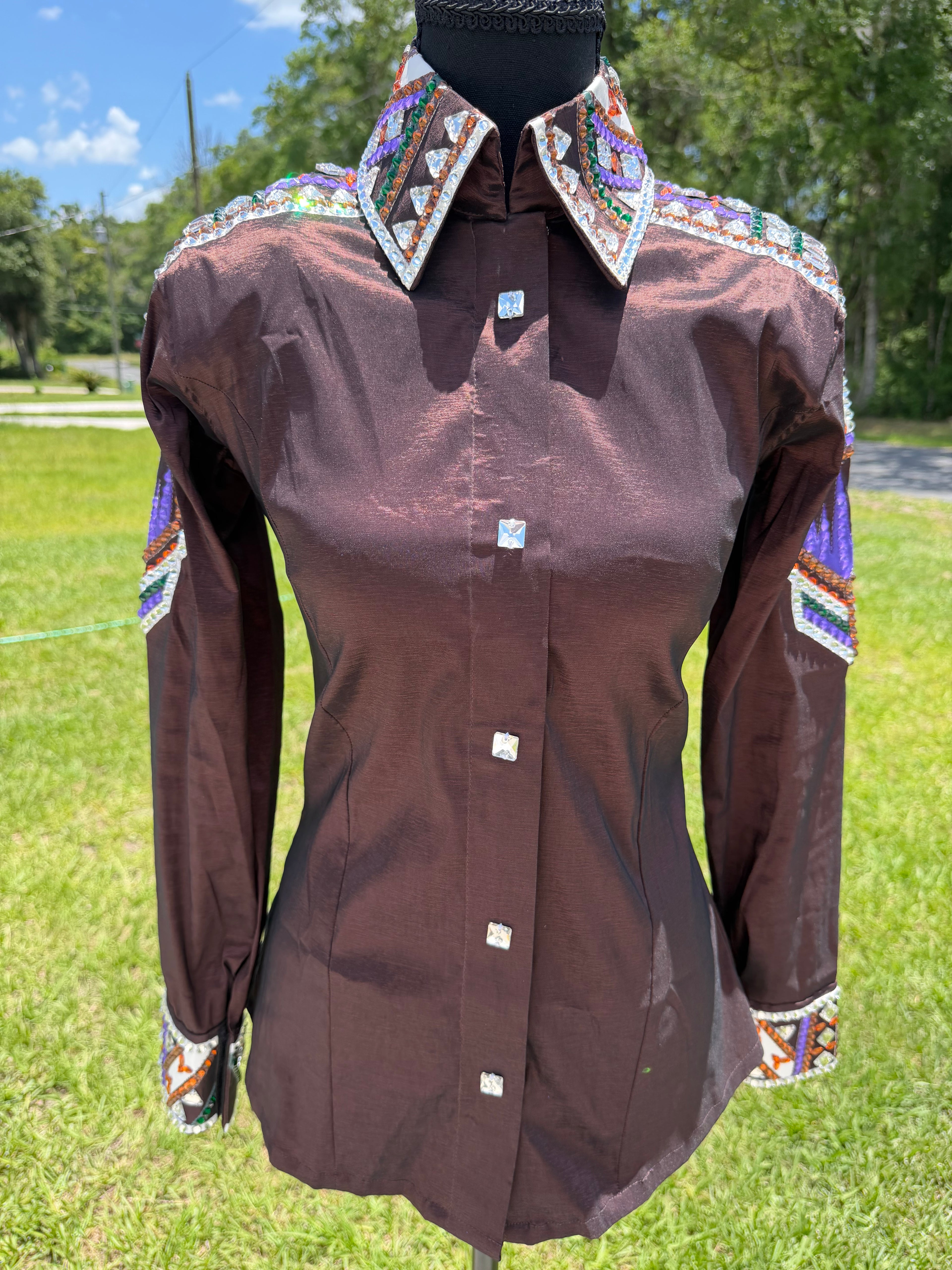 Small Brown Half Sleeve Day Shirt