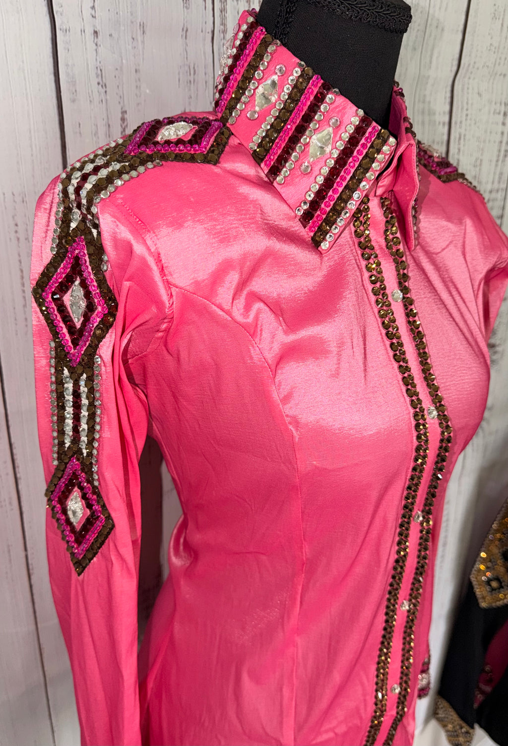 Medium “Vivian” Pink Taffeta