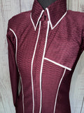 Small Wine Red Textured Lycra