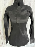 Black Taffeta Plain Shirt